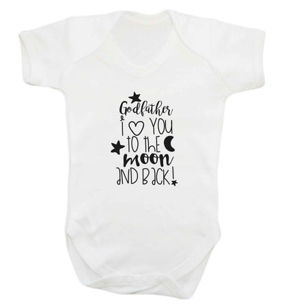 Godfather I love you to the moon and back baby vest white 18-24 months