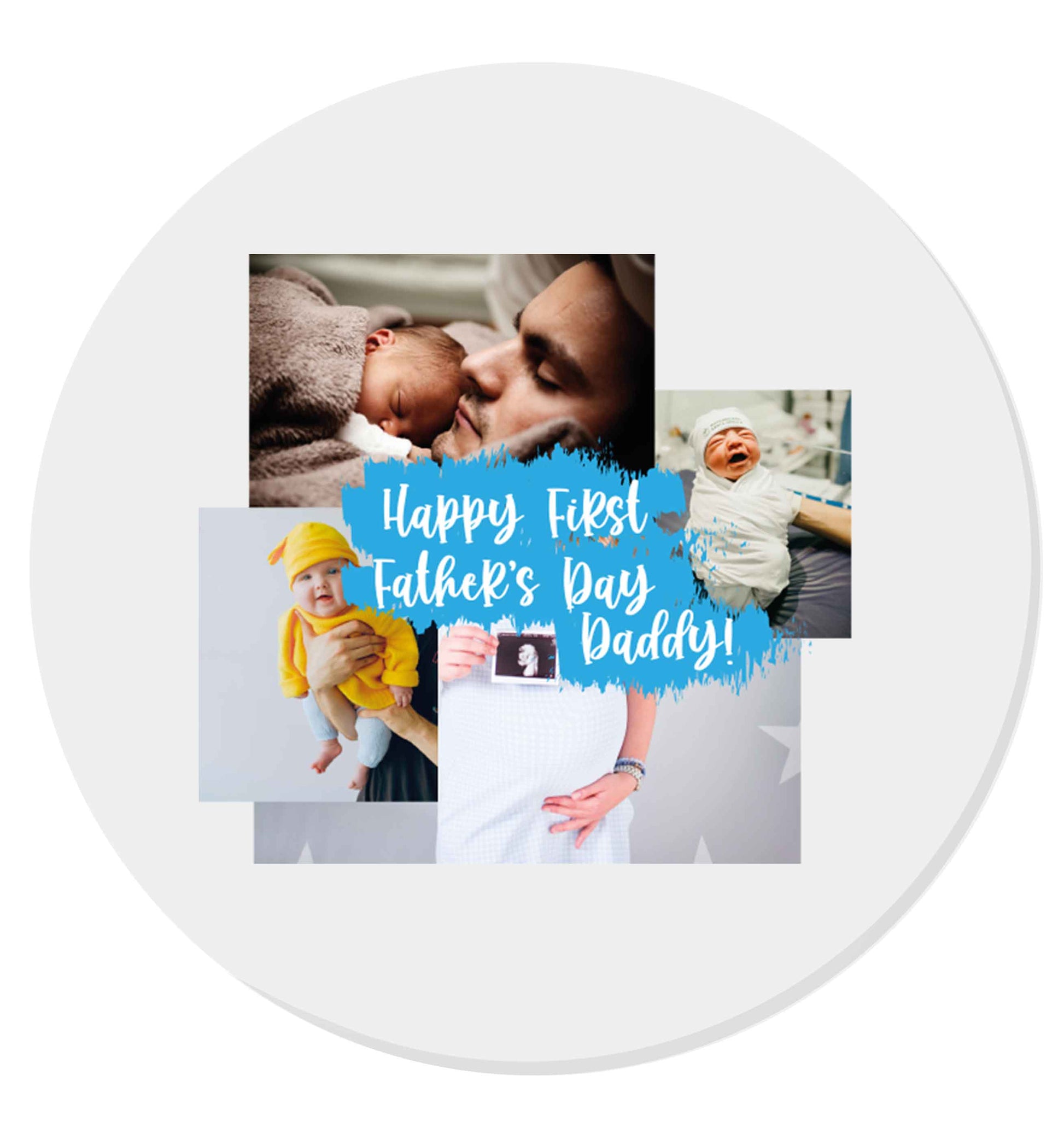 Happy first Father's day photo collage | Magnet