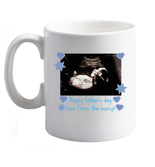 10 oz Happy Father's day love from the bump - scan photo  ceramic mug right handed