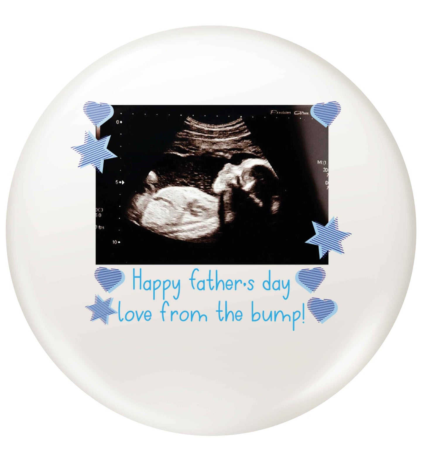 Happy Father's day love from the bump - scan photo small 25mm Pin badge
