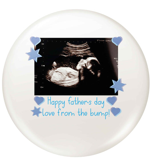 Happy Father's day love from the bump - scan photo small 25mm Pin badge