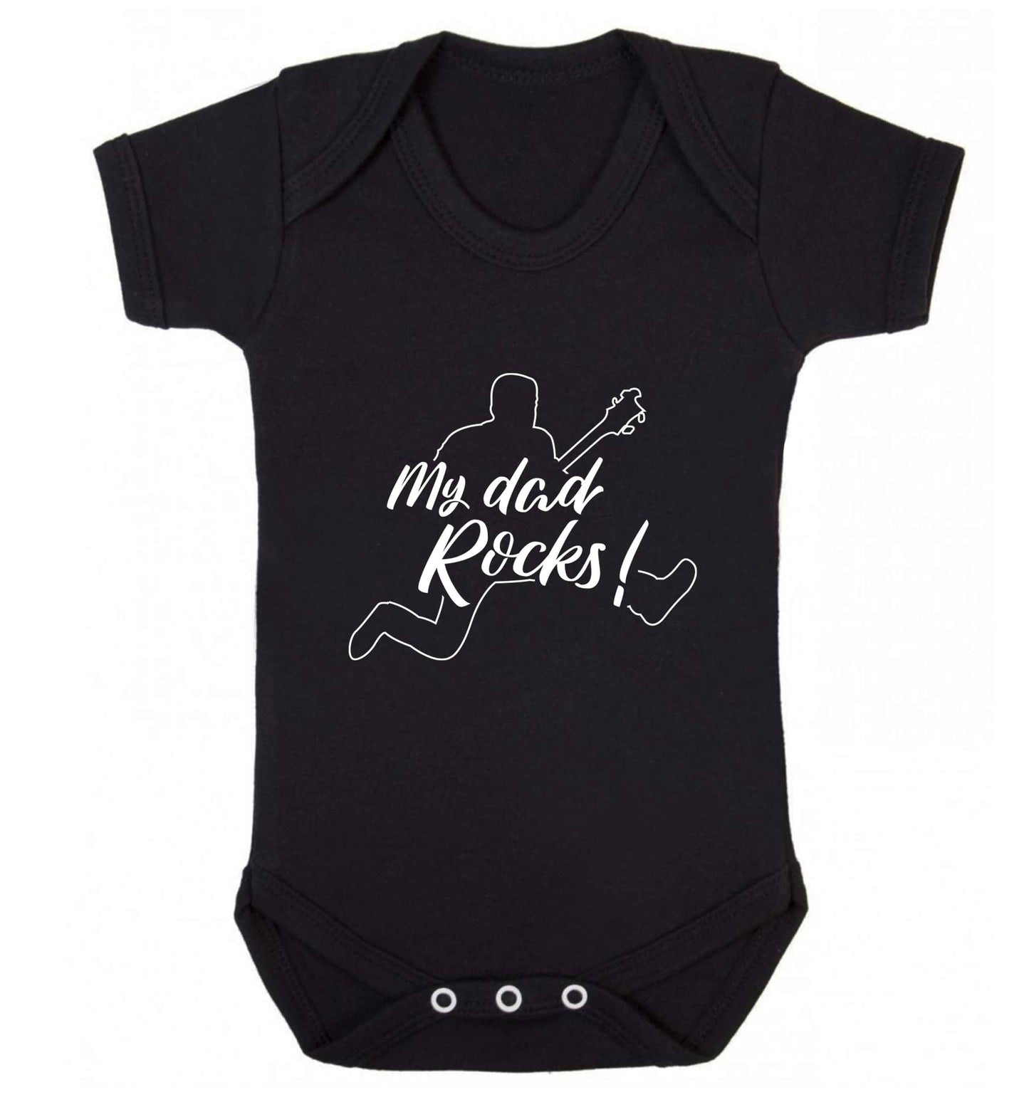 My Dad rocks baby vest black 18-24 months