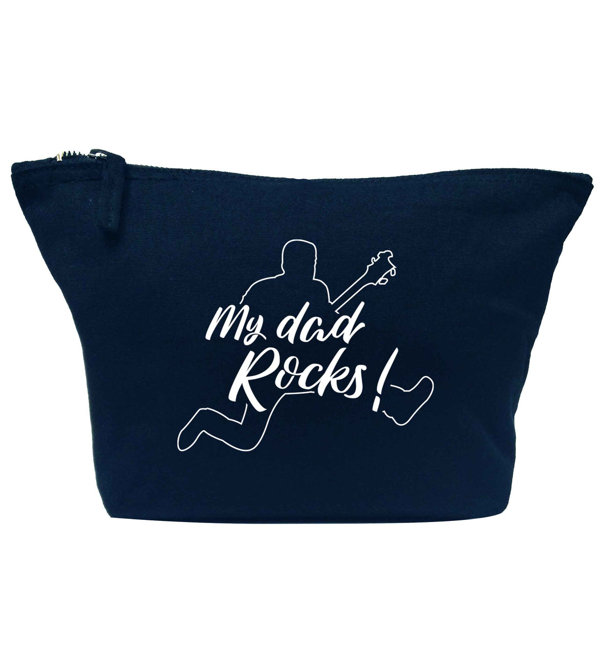 My Dad rocks navy makeup bag