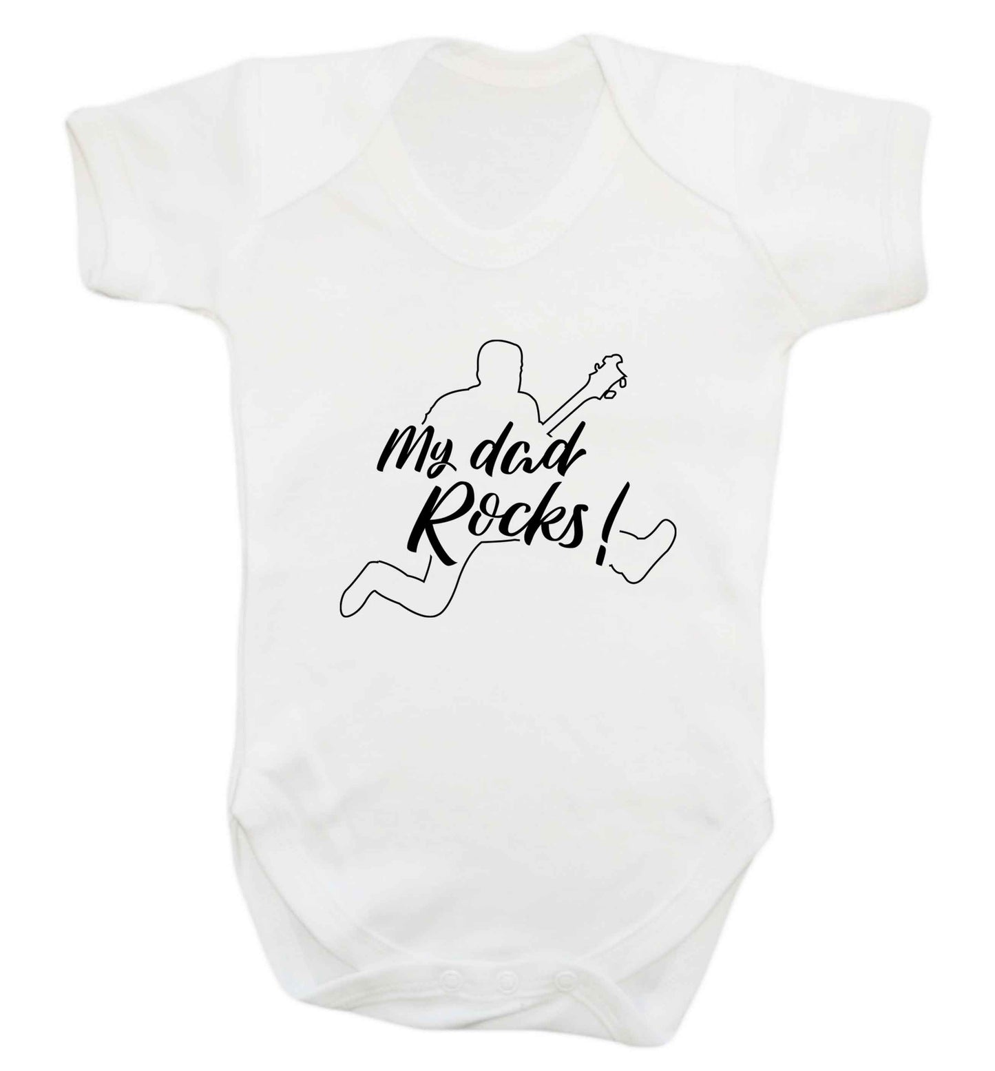 My Dad rocks baby vest white 18-24 months