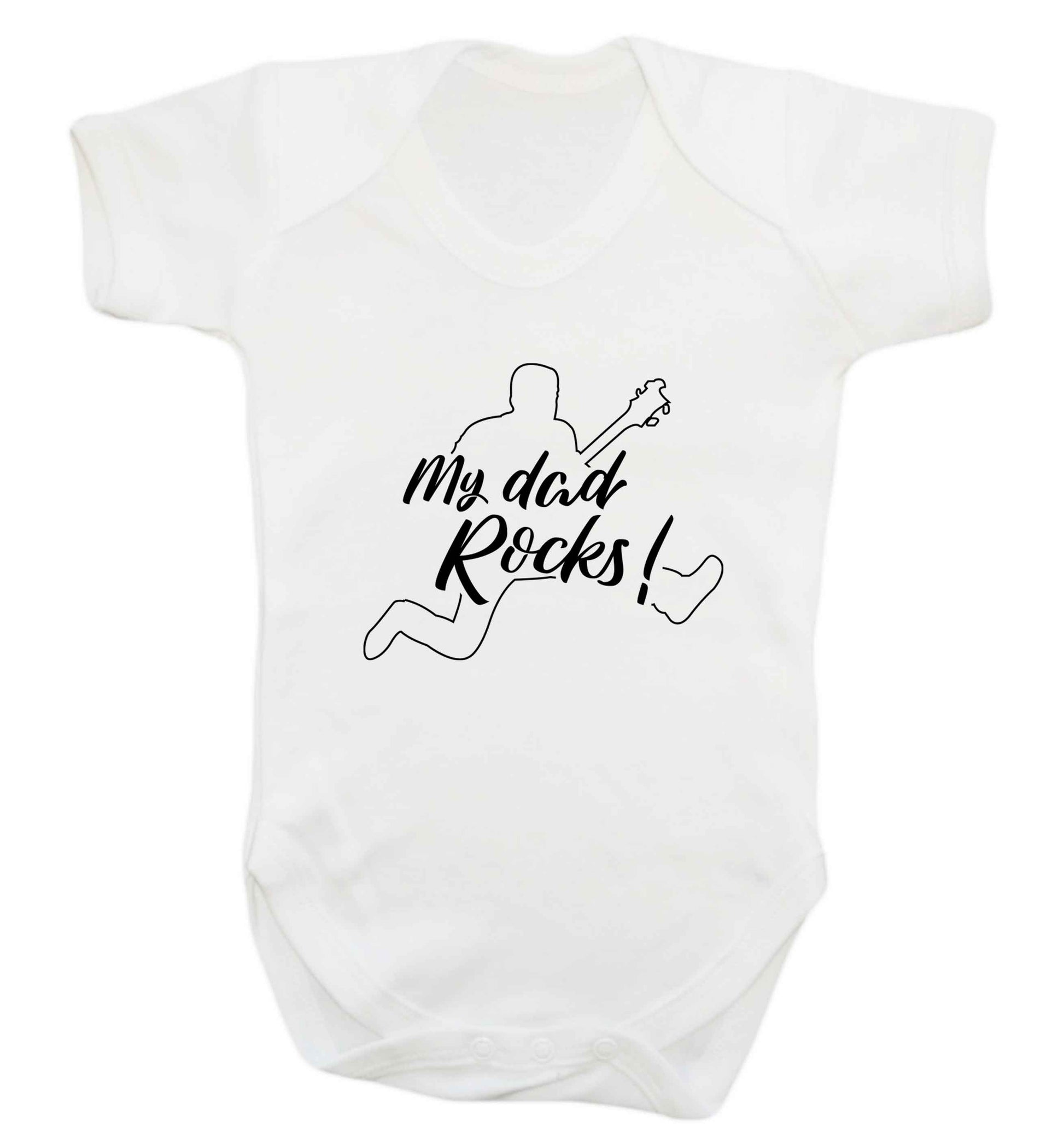 My Dad rocks baby vest white 18-24 months