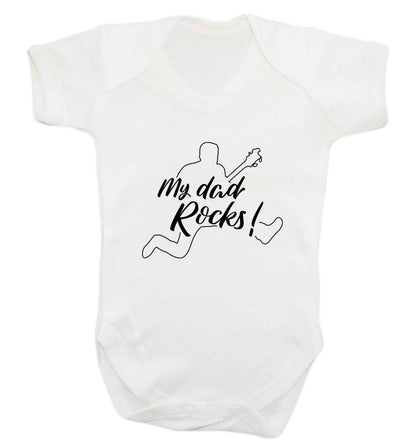 My Dad rocks baby vest white 18-24 months