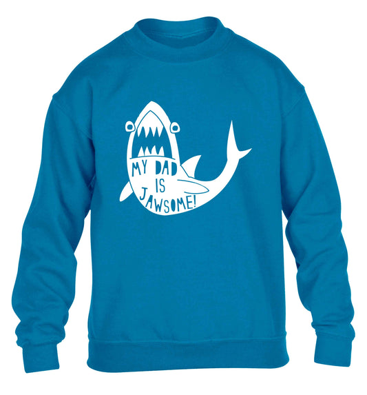 My Dad is jawsome children's blue sweater 12-13 Years