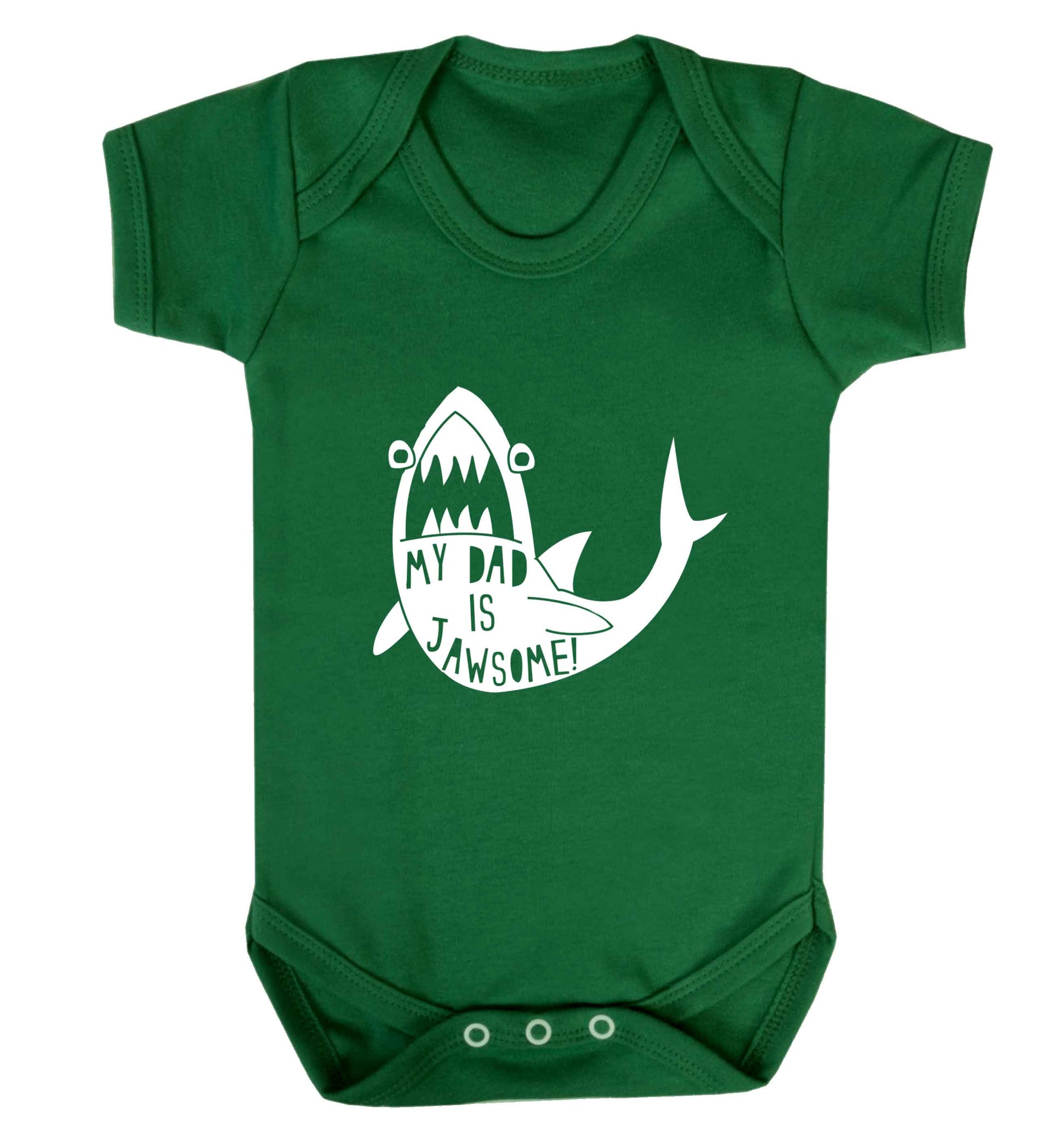 My Dad is jawsome baby vest green 18-24 months