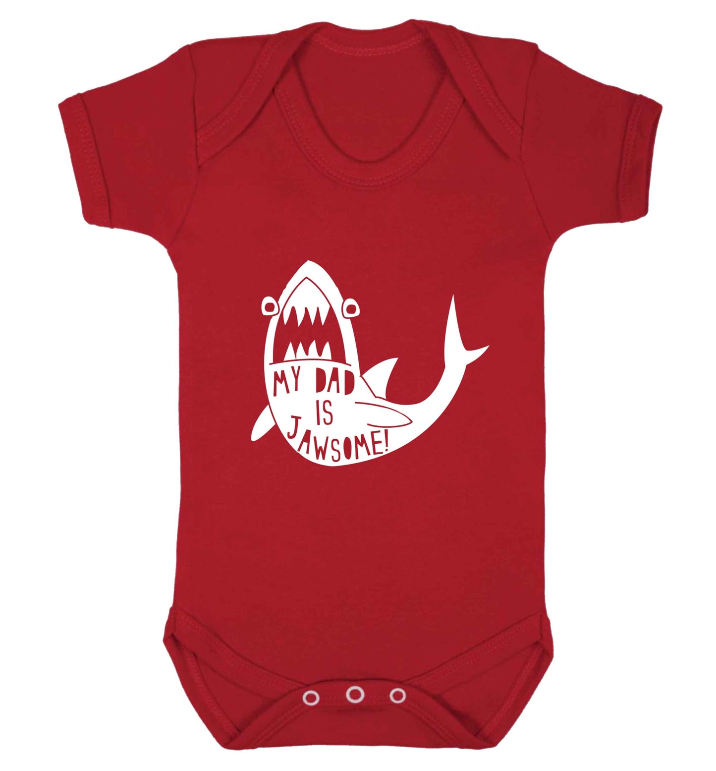 My Dad is jawsome baby vest red 18-24 months