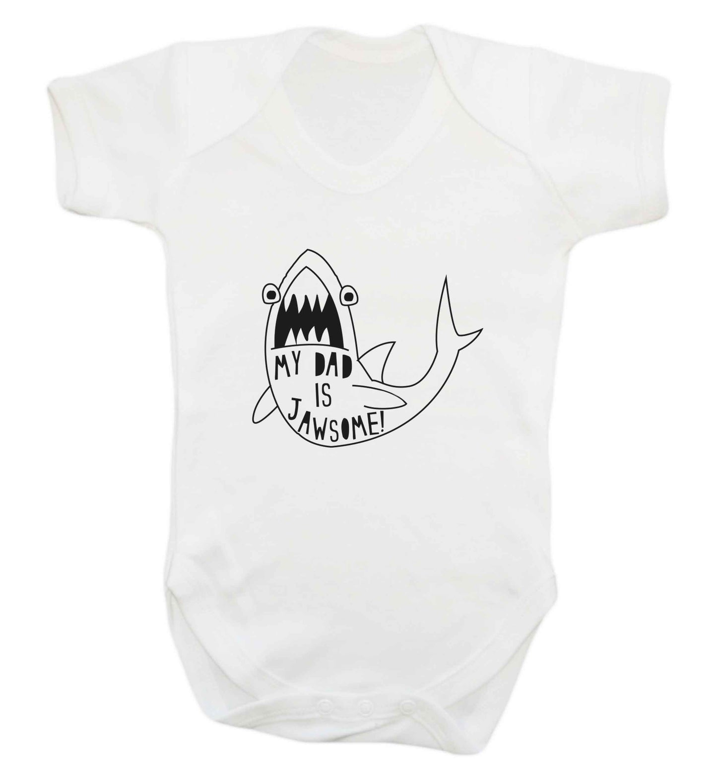 My Dad is jawsome baby vest white 18-24 months