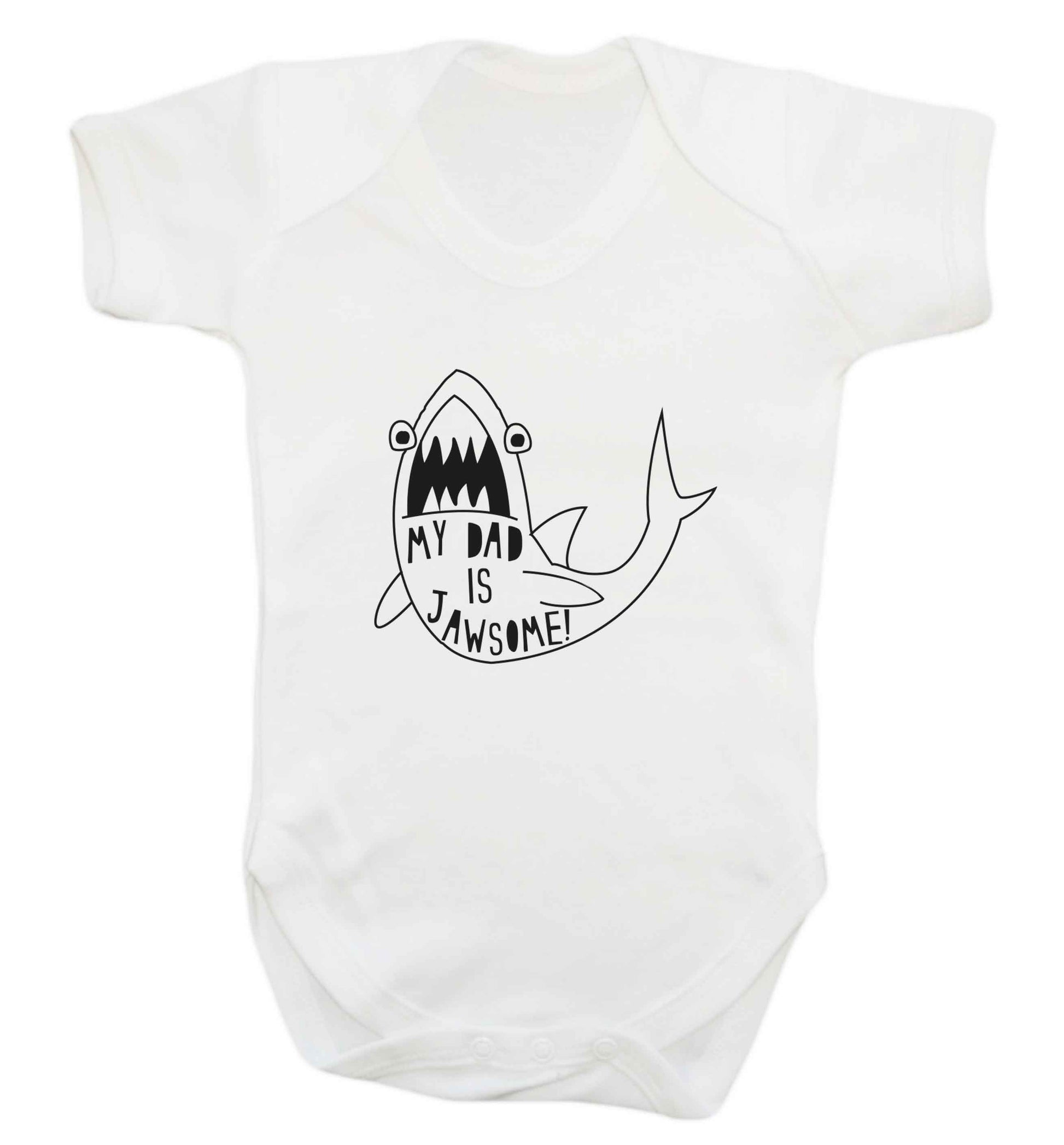 My Dad is jawsome baby vest white 18-24 months