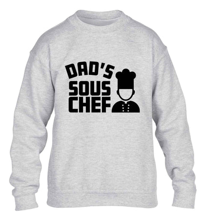 Dad's sous chef children's grey sweater 12-13 Years