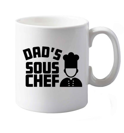 10 oz Dad's sous chef ceramic mug both sides