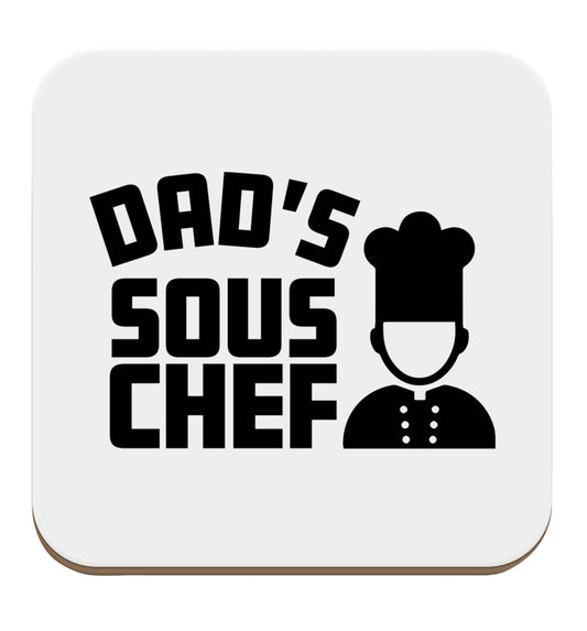Dad's sous chef set of four coasters