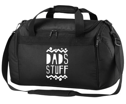 Dads stuff black holdall / duffel bag