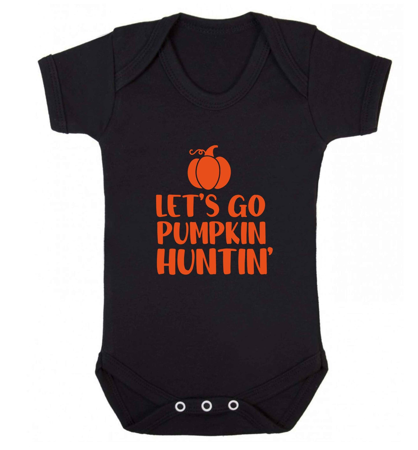 Let's go Pumpkin Huntin'baby vest black 18-24 months