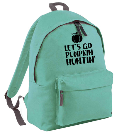Let's go Pumpkin Huntin'mint adults backpack