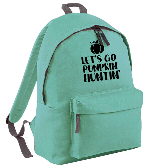 Let's go Pumpkin Huntin'mint adults backpack