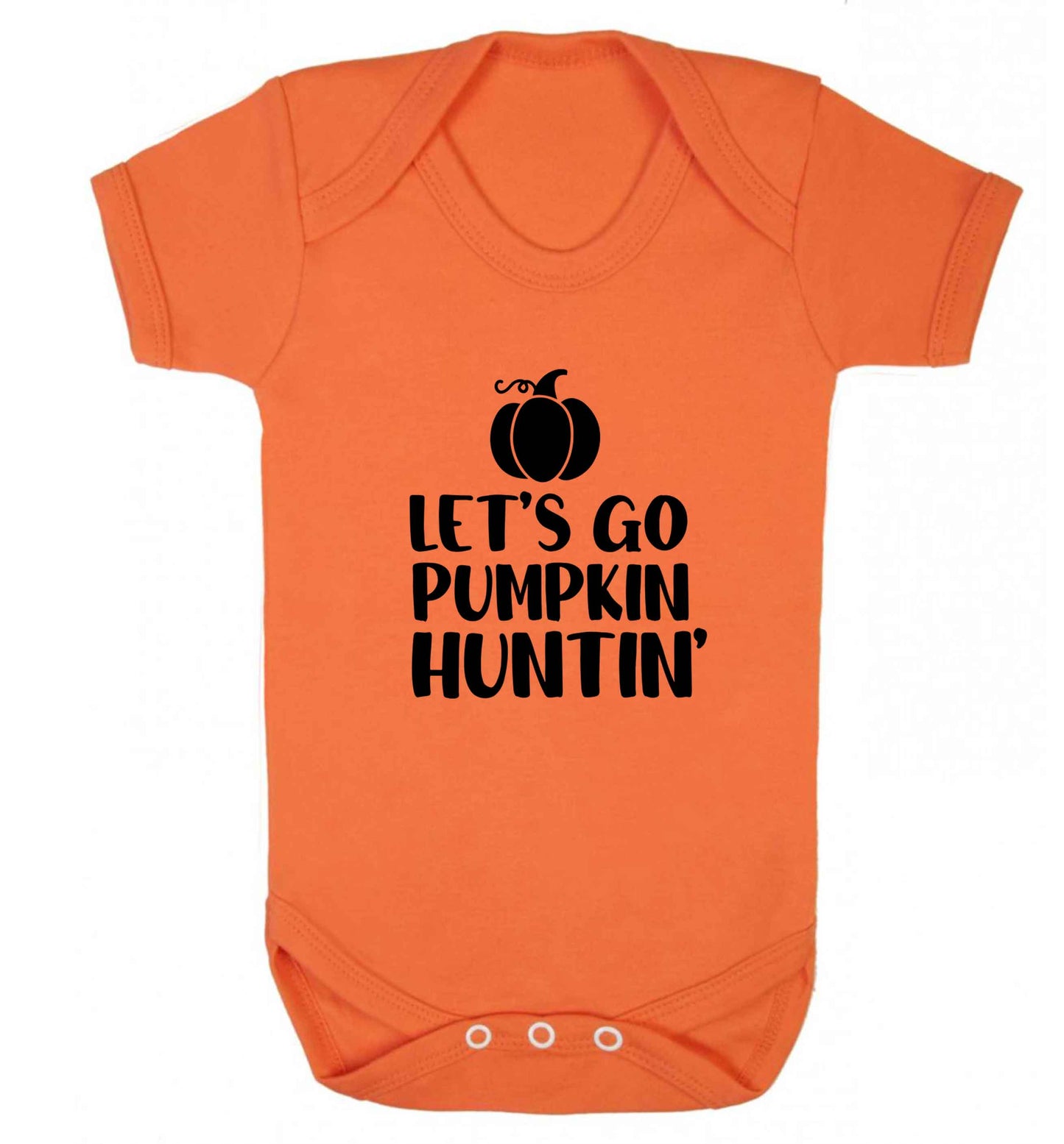 Let's go Pumpkin Huntin'baby vest orange 18-24 months