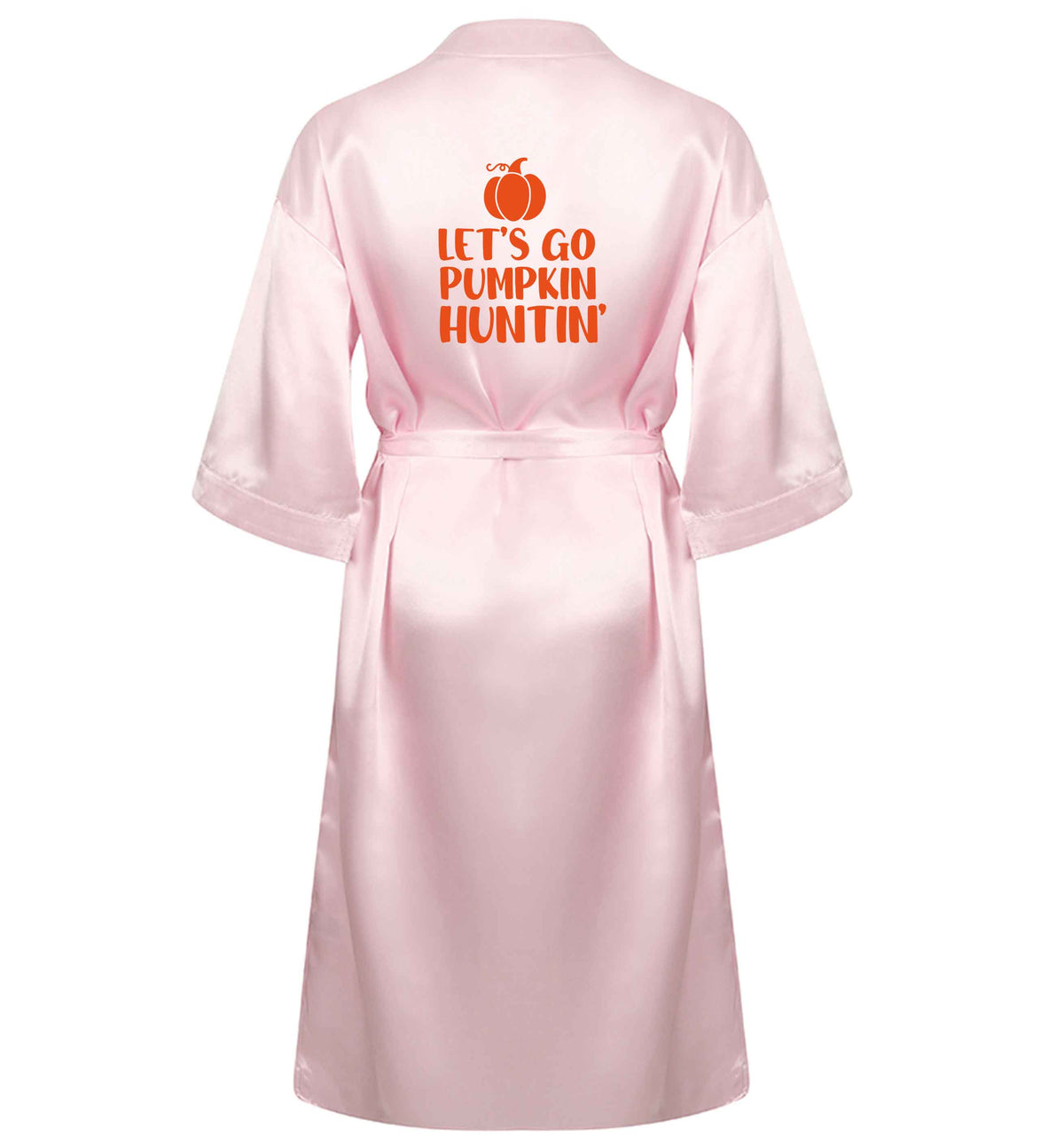 Let's go Pumpkin Huntin'XL/XXL pink ladies dressing gown size 16/18