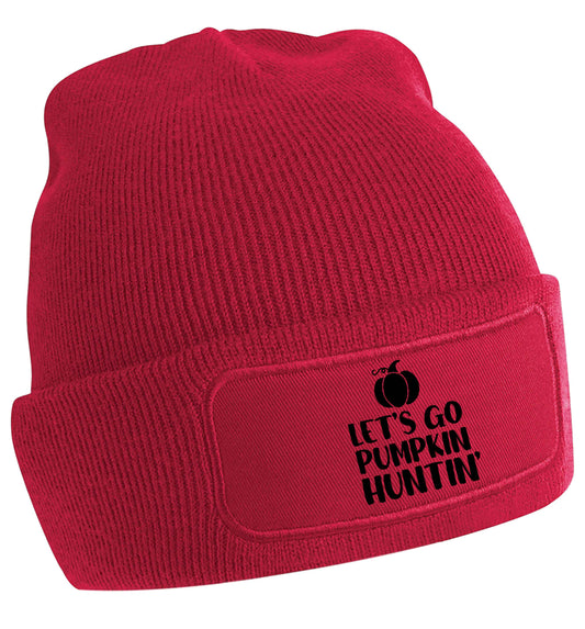 Let's go Pumpkin Huntin'beanie hat