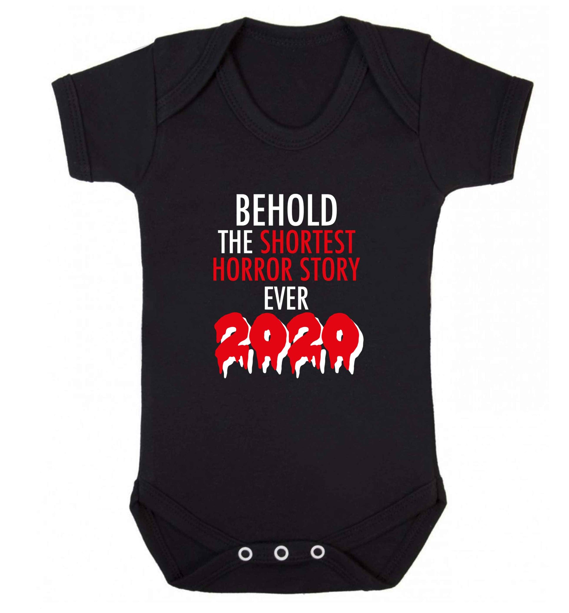 Shortest horror story ever 2020 baby vest black 18-24 months