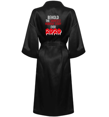 Shortest horror story ever 2020 XL/XXL black ladies dressing gown size 16/18