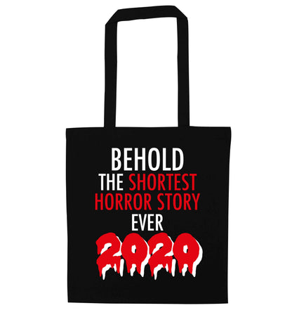 Shortest horror story ever 2020 black tote bag