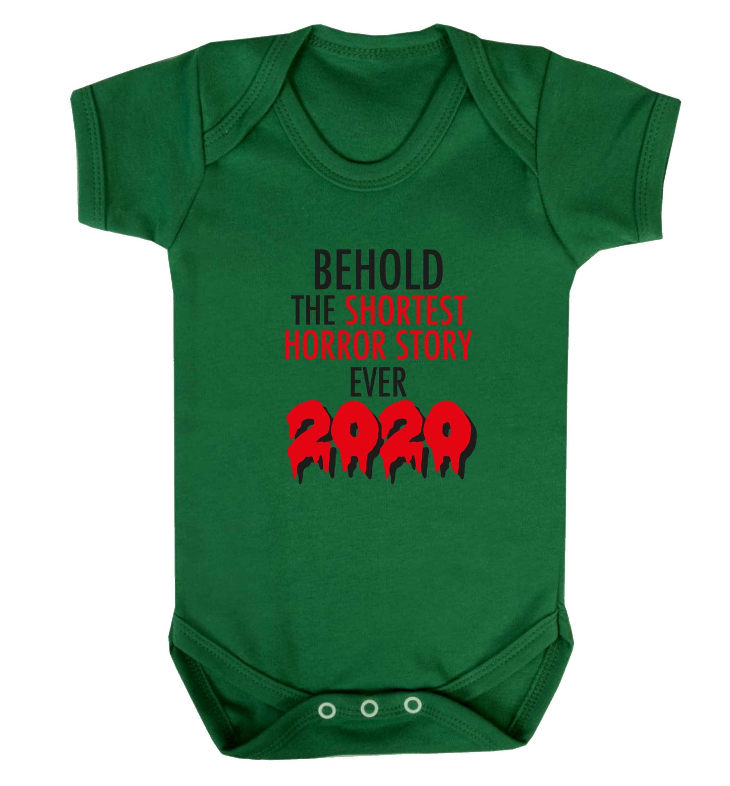 Shortest horror story ever 2020 baby vest green 18-24 months