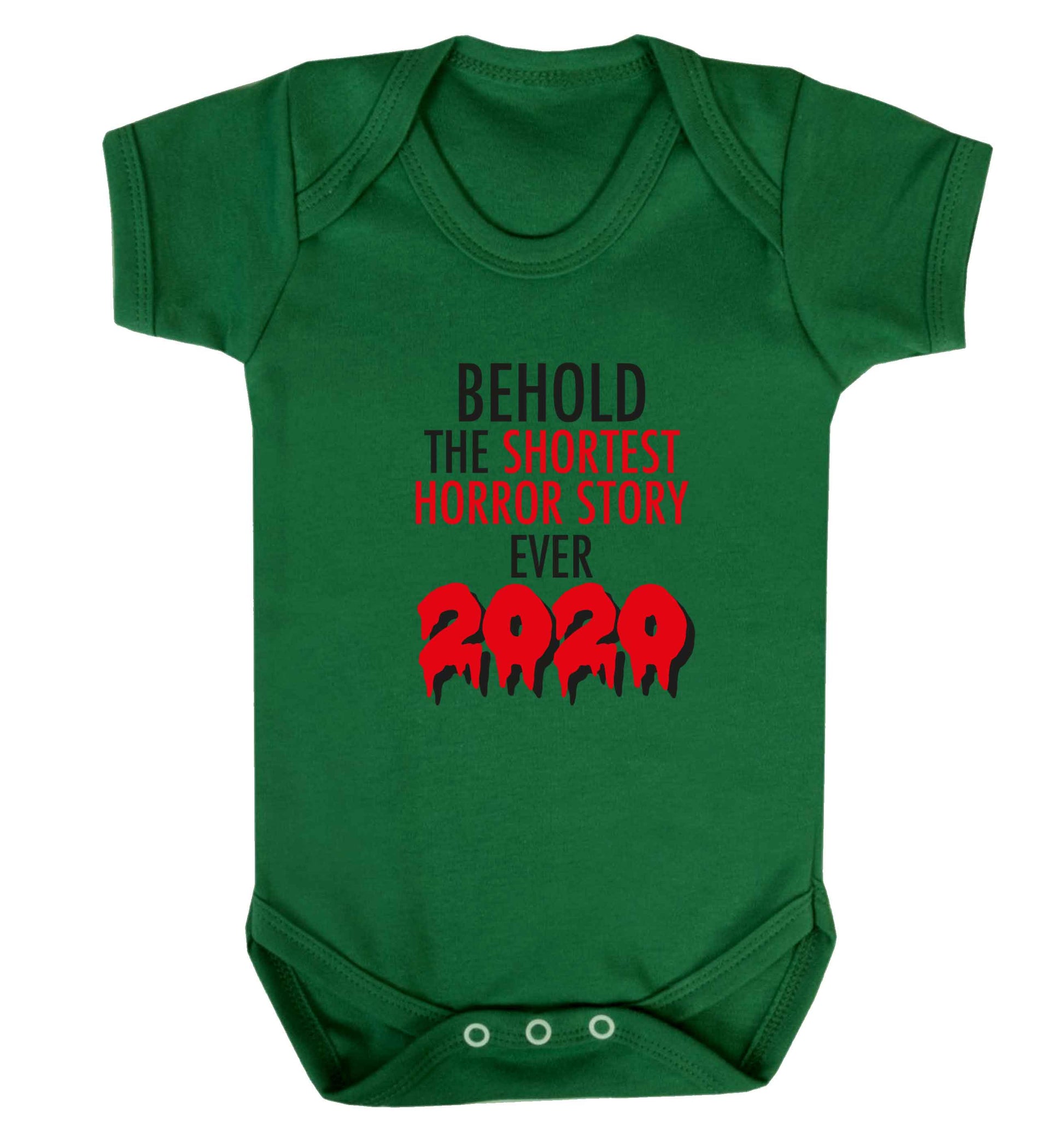 Shortest horror story ever 2020 baby vest green 18-24 months