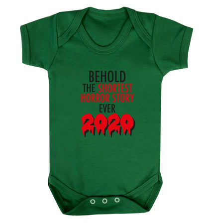 Shortest horror story ever 2020 baby vest green 18-24 months