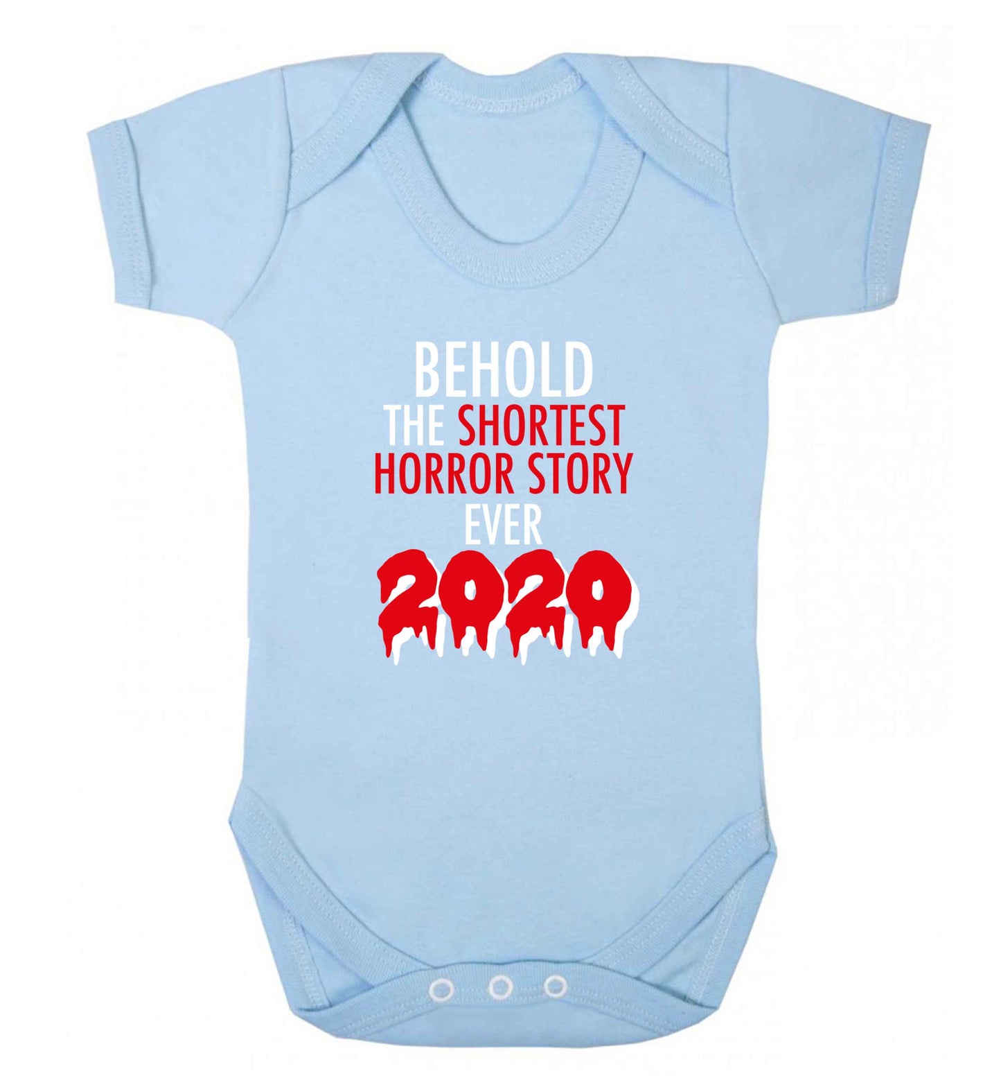 Shortest horror story ever 2020 baby vest pale blue 18-24 months