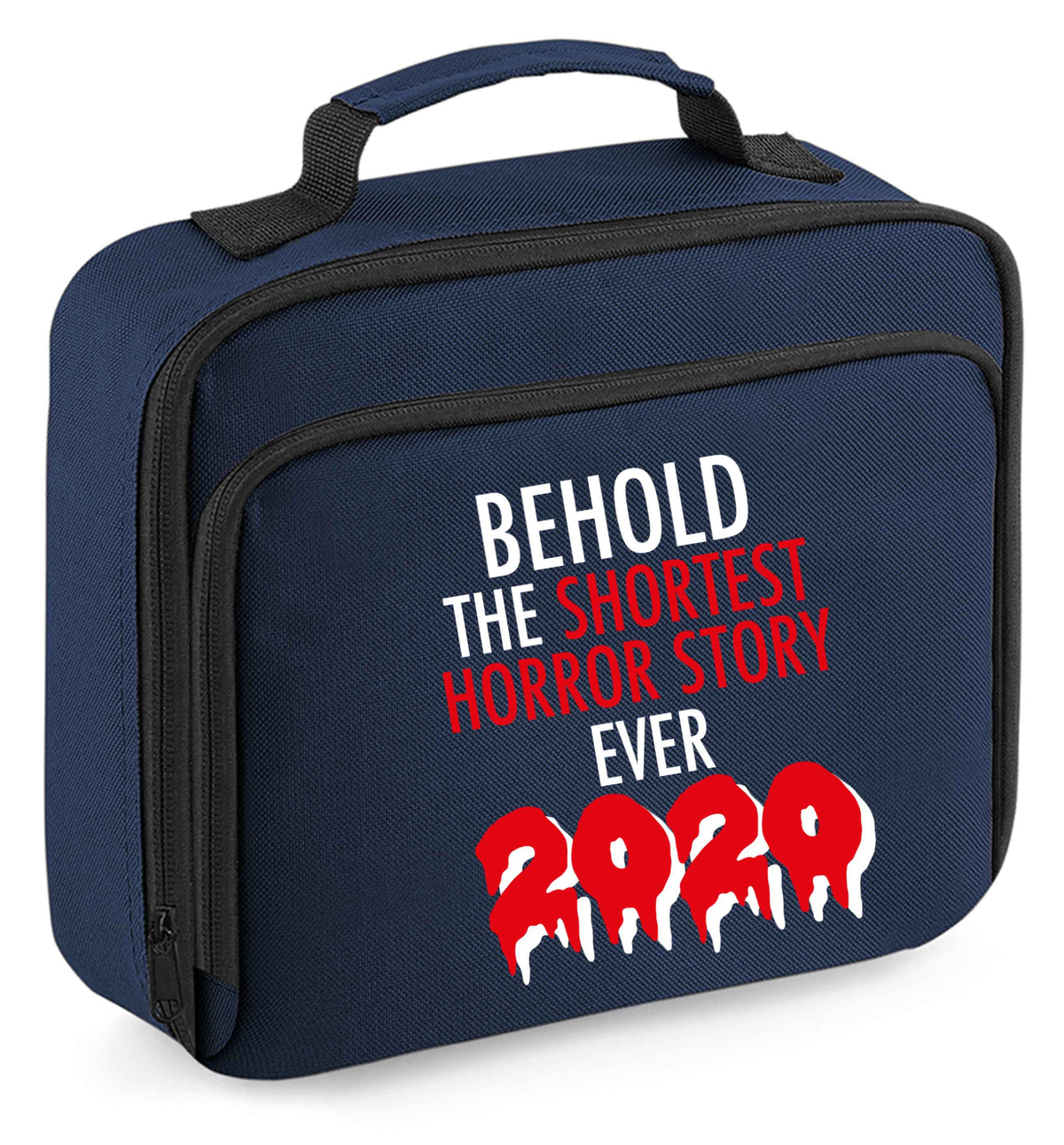 Shortest horror story ever 2020 insulated navy lunch bag cooler