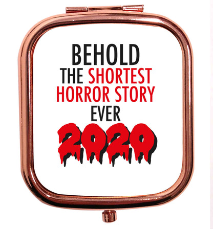 Shortest horror story ever 2020 rose gold square pocket mirror