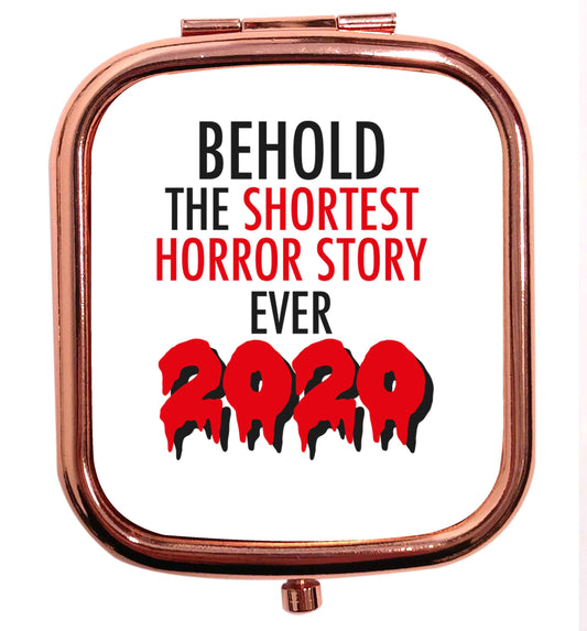 Shortest horror story ever 2020 rose gold square pocket mirror