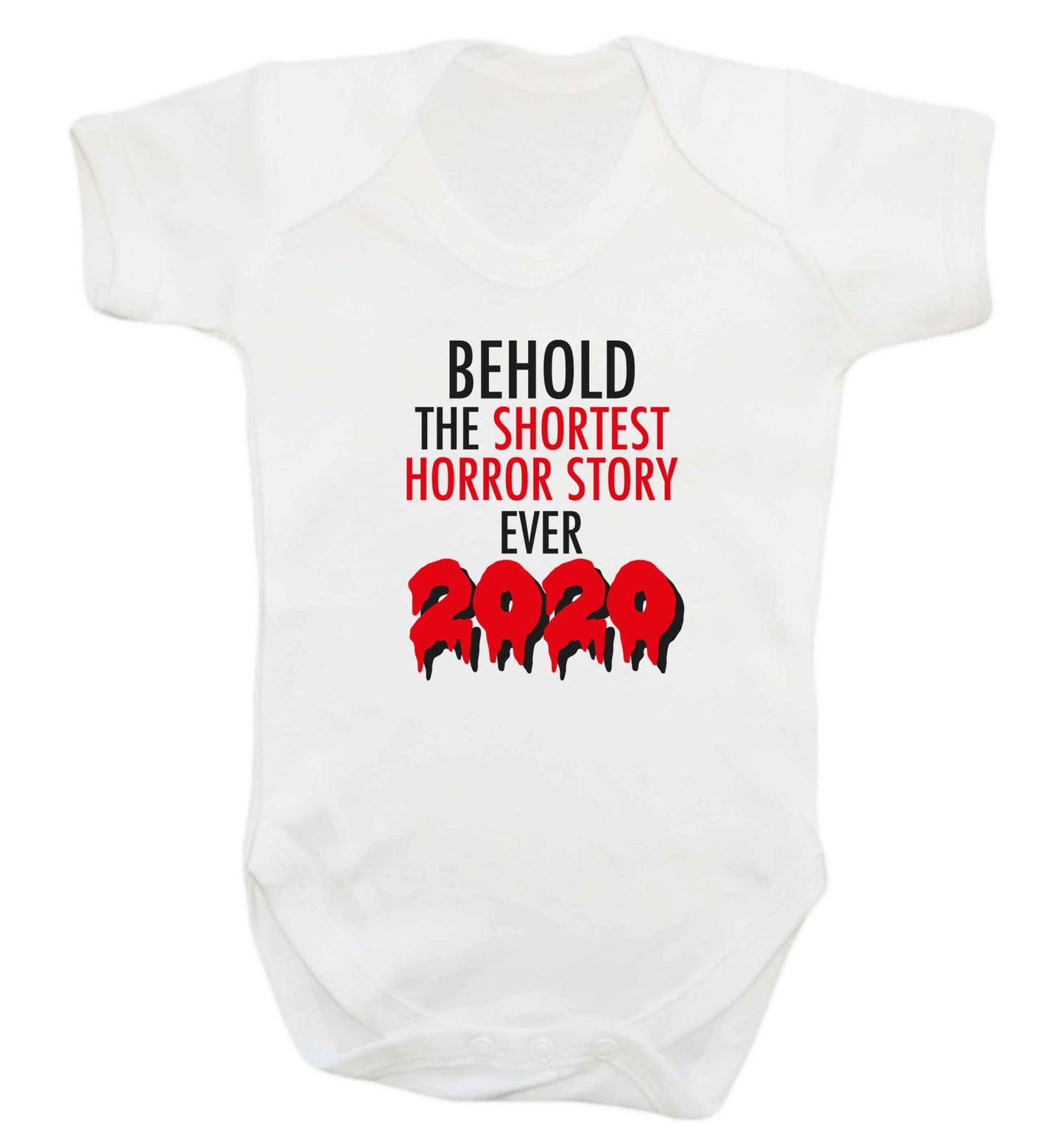 Shortest horror story ever 2020 baby vest white 18-24 months