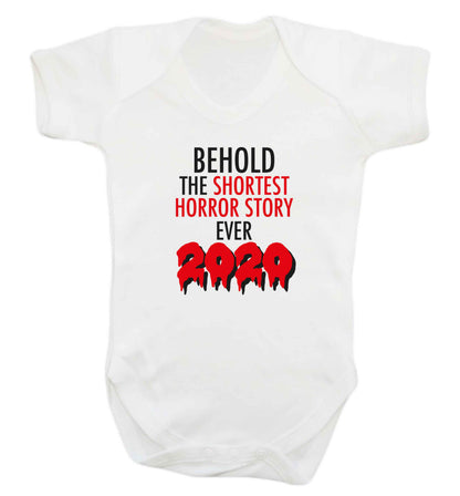 Shortest horror story ever 2020 baby vest white 18-24 months