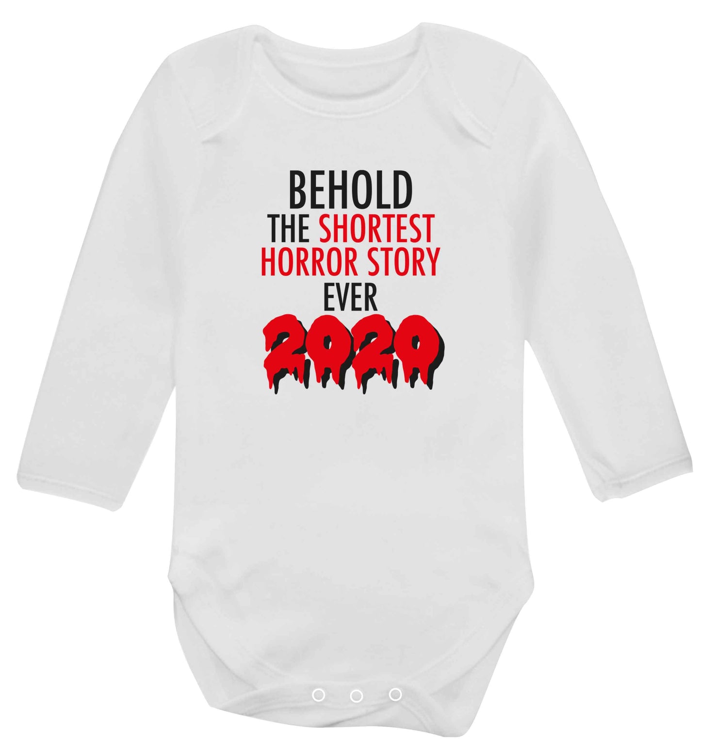 Shortest horror story ever 2020 baby vest long sleeved white 6-12 months