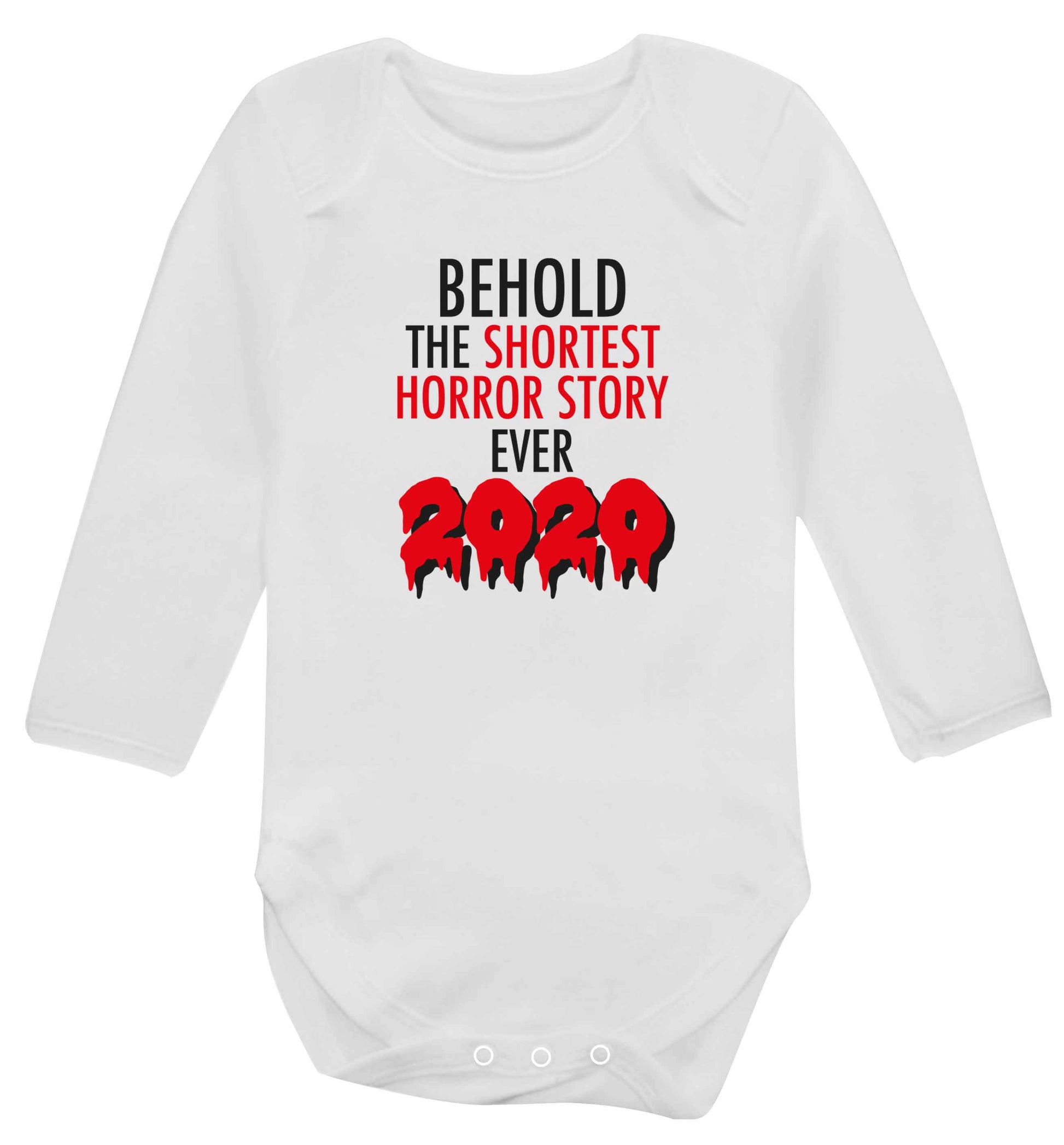 Shortest horror story ever 2020 baby vest long sleeved white 6-12 months