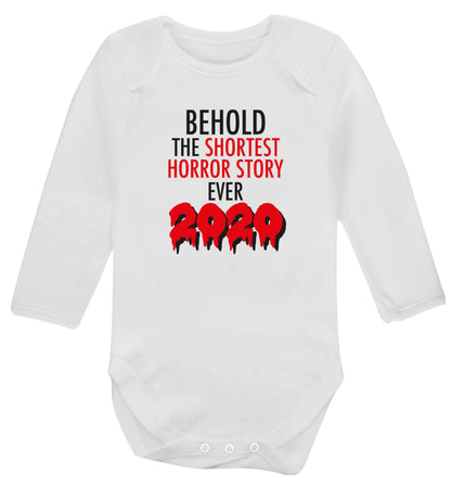 Shortest horror story ever 2020 baby vest long sleeved white 6-12 months