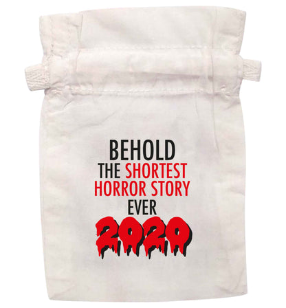 Shortest horror story ever 2020 | XS - L | Pouch / Drawstring bag / Sack | Organic Cotton | Bulk discounts available!