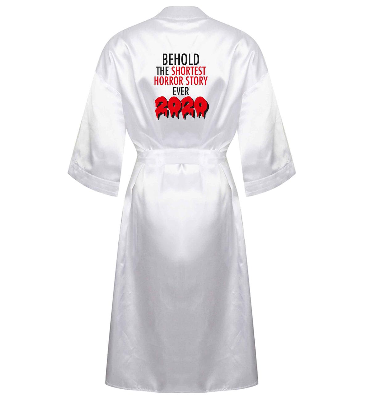 Shortest horror story ever 2020 XL/XXL white ladies dressing gown size 16/18