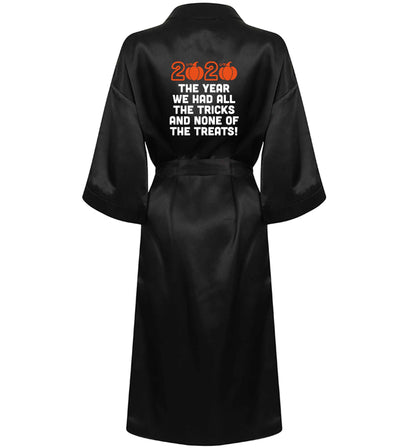 2020 The year we had all of the tricks and none of the treats XL/XXL black ladies dressing gown size 16/18