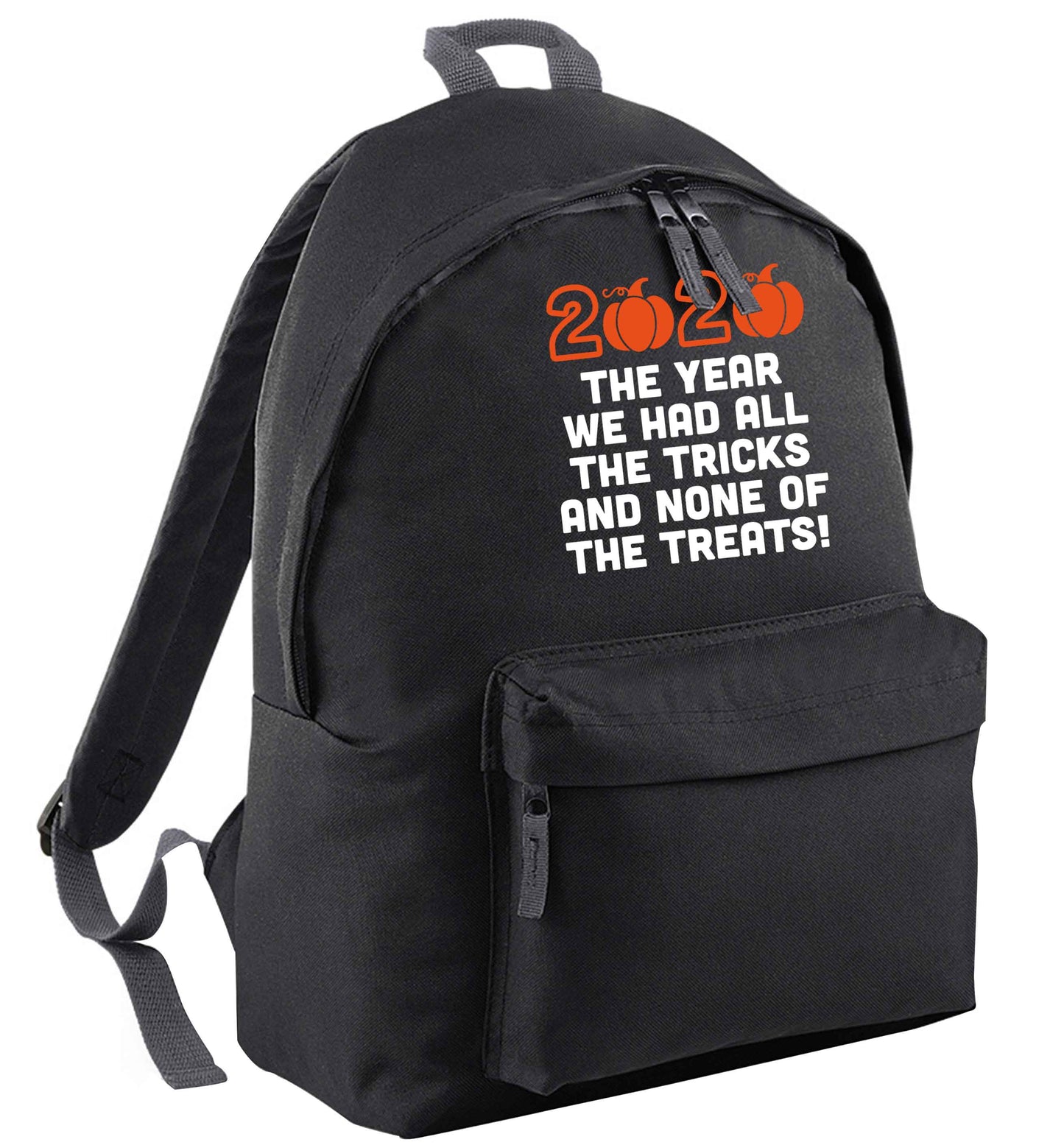 2020 The year we had all of the tricks and none of the treats black adults backpack