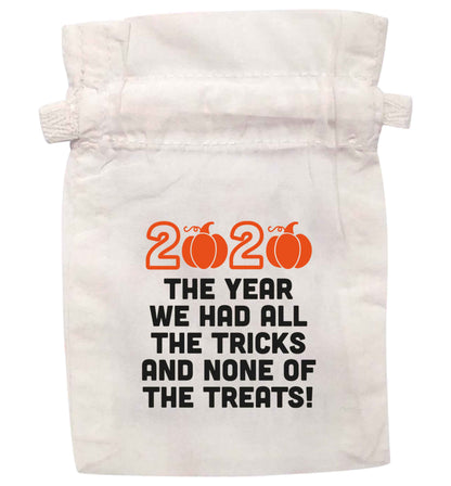 2020 The year we had all of the tricks and none of the treats | XS - L | Pouch / Drawstring bag / Sack | Organic Cotton | Bulk discounts available!