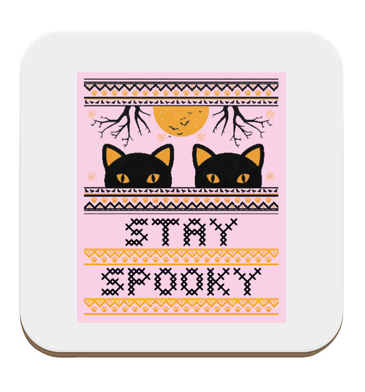 Stay spooky set of four coasters