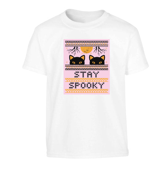 Stay spooky Children's white Tshirt 12-13 Years
