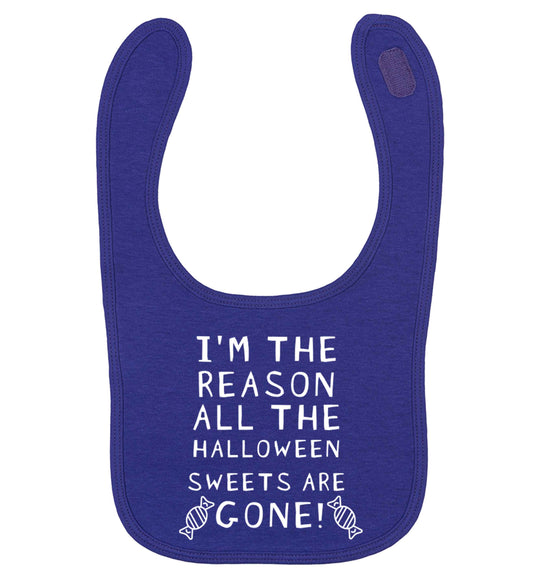 I'm the reason all of the halloween sweets are gone | baby bib