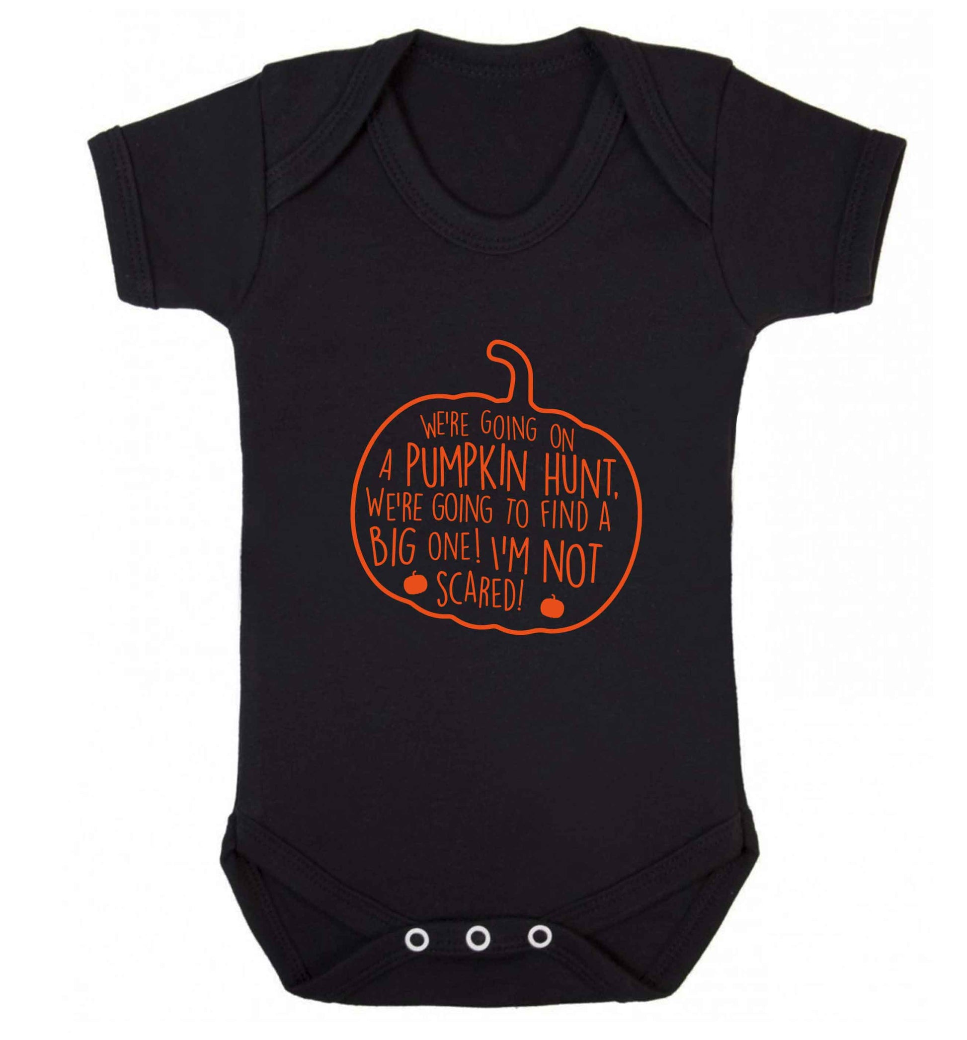 We're going on a pumpkin hunt baby vest black 18-24 months