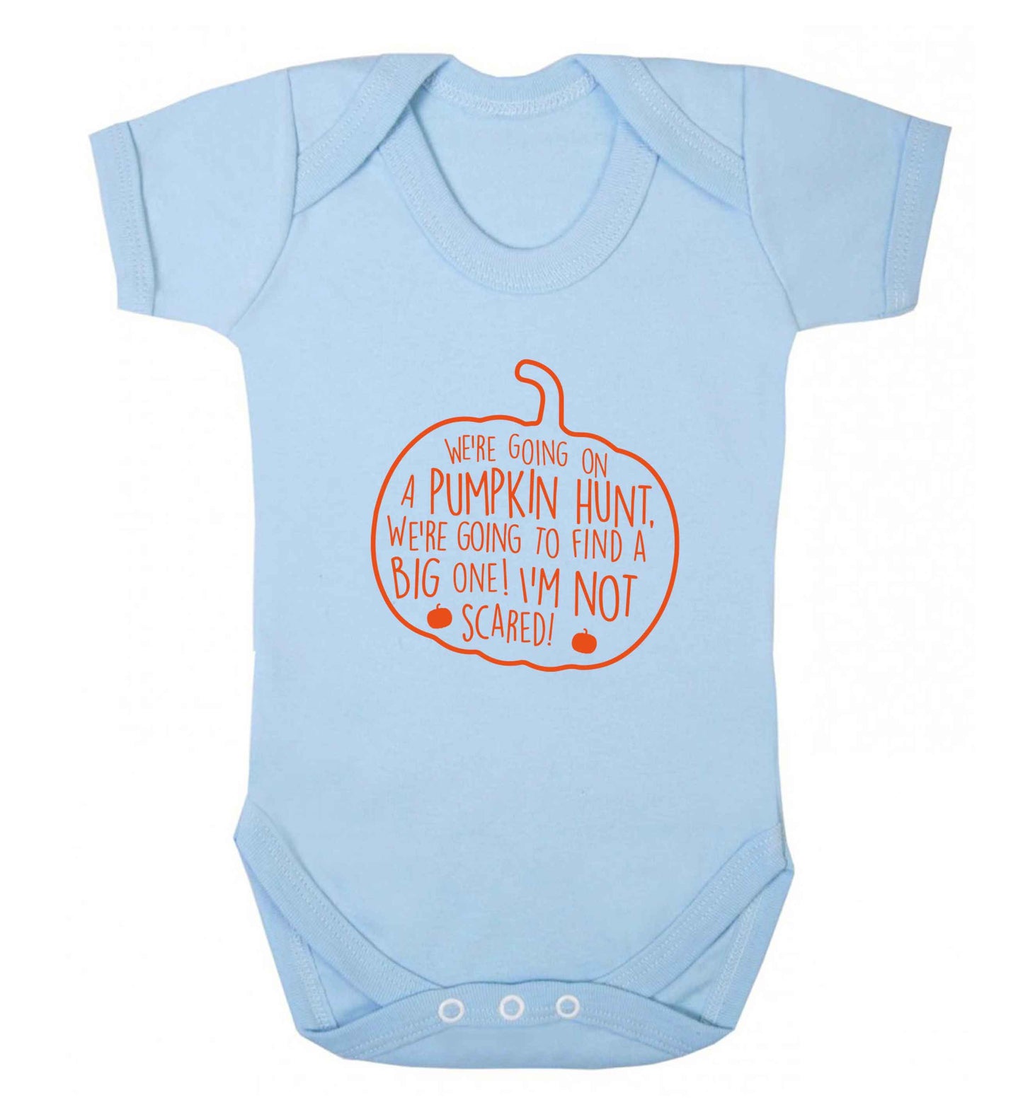 We're going on a pumpkin hunt baby vest pale blue 18-24 months